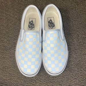 brand new condition light blue vans